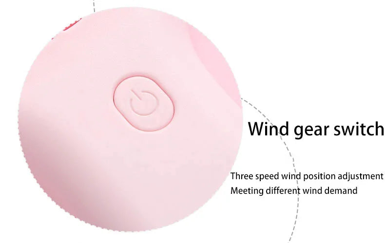 Sleek Mini Fan Pink